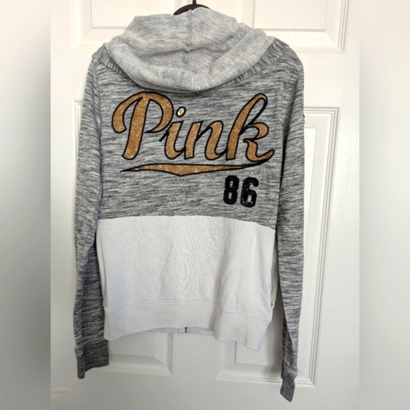 PINK Victoria's Secret's Women's (Size Small) Bling Zip-Up Hoodie - Picture 1 of 11